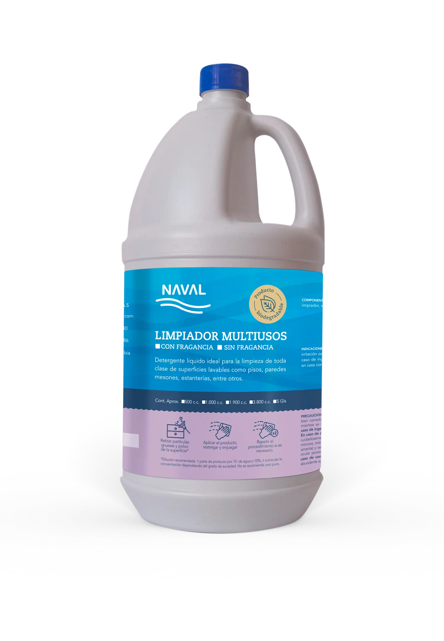 Detergente líquido multiusos